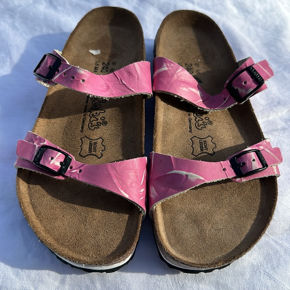 Birkis pink and white double strap NWOT - Picture 6 of 10